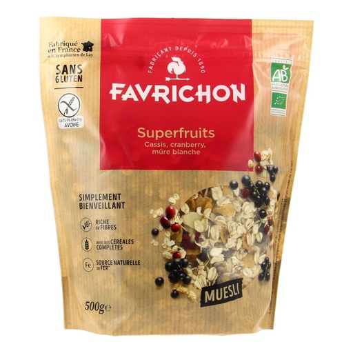 MUESLI SUPERFRUIT GLUTEN FREE (FAVRICHON)