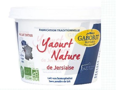 [GB115] YOGHURT PLAIN FULL FAT JERSIAISE - ORGANIC (BERNARD GABORIT)