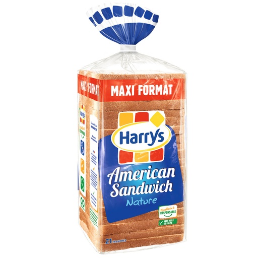 WHITE BREAD SLICED - AMERICAN SANDWICH (HARRY'S)