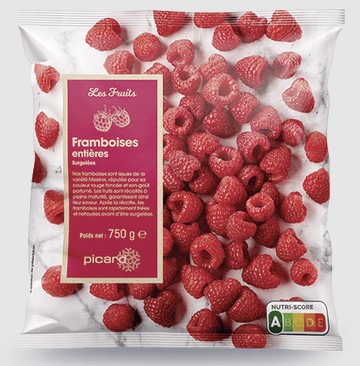 FROZEN WHOLE RASPBERRIES (PICARD)