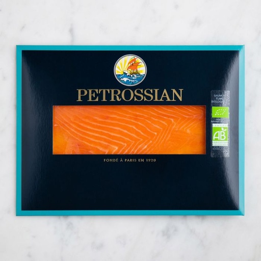 SMOKED SALMON SLICED ORGANIC (PETROSSIAN)