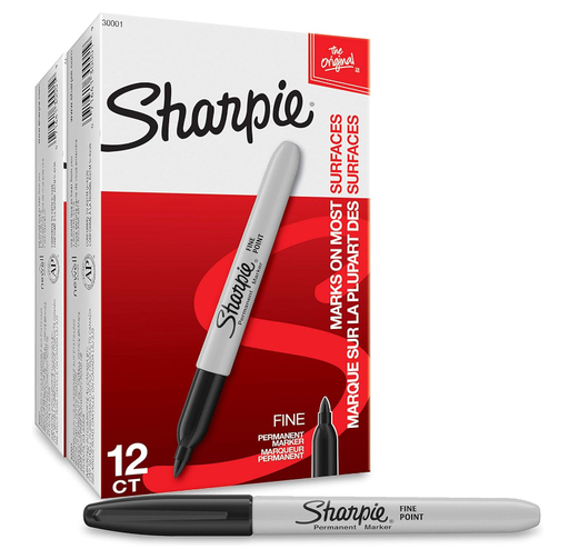 [S184136] PERMANENT MARKER BLACK FINE TIP (SHARPIE )