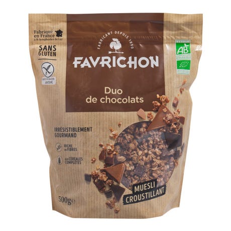 GRANOLA CHOCOLATE DUO  GLUTEN FREE (FAVRICHON)