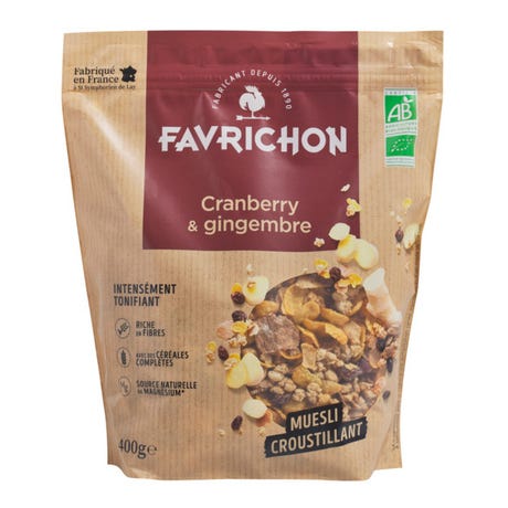 [PR5322_000] GRANOLA CRANBERRY GINGER (FAVRICHON)