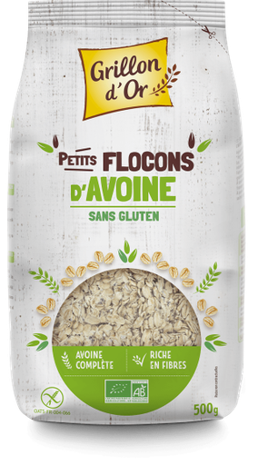 [GR3395] OATMEAL FLAKES SMALL - GLUTEN FREE & ORGANIC (GRILLON D'OR)