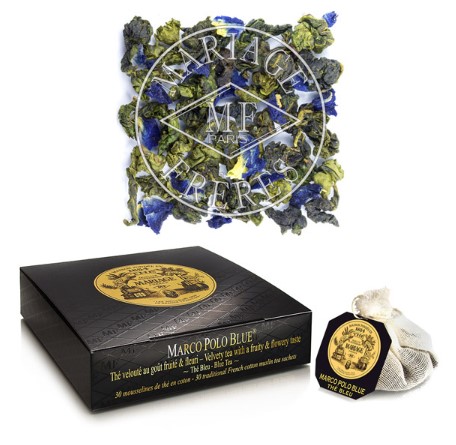 [TB9183] BLUE TEA BAGS MARCO POLO BLUE (MARIAGE FRERES)