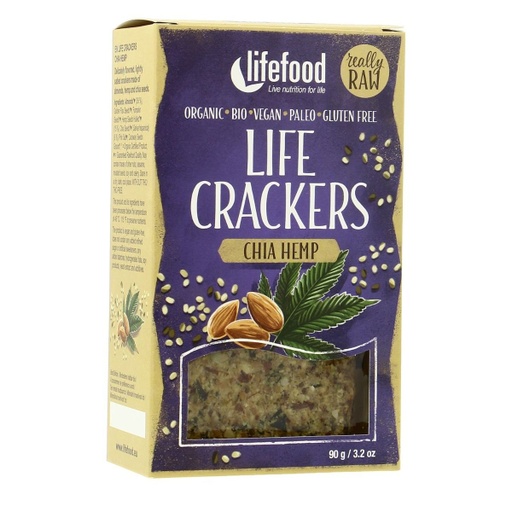 CRACKERS CHIA HEMP (LIFEFOOD)