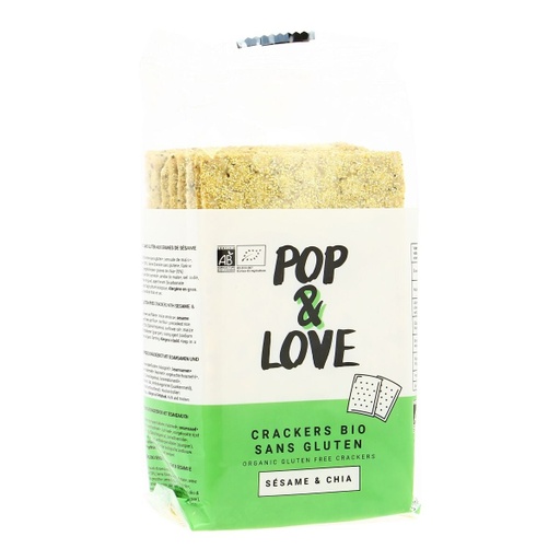 CRACKERS SESAME AND CHIA SEEDS - GLUTEN FREE (POP&LOVE)