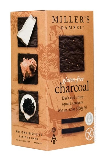 CRACKERS CHARCOAL GLUTEN FREE (MILLER'S DAMSEL)