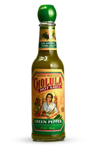 HOT SAUCE GREEN PEPPER SAUCE (CHOLULA)