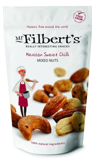 MEXICAN SWEET CHILLI MIXED NUTS (MR FILBERT'S)