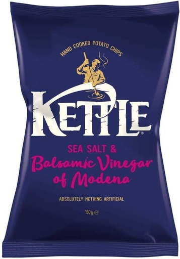 CRISPS SEA SALT & BALSAMIC VINEGAR OF MODENA (KETTLE)