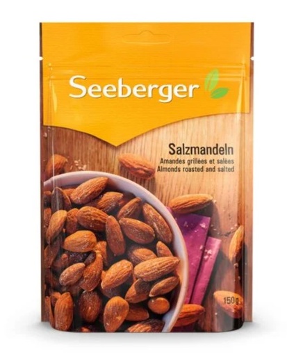 ALMONDS ROASTED AND SALTED (SEEBERGER)