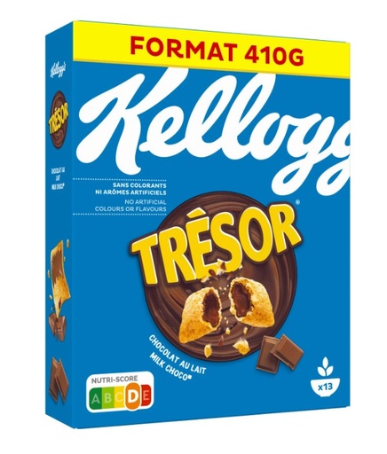 CEREALS TRESOR MILK CHOCOLATE (KELLOGG'S)