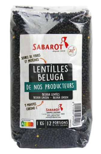 BLACK LENTILS BELUGA (SABAROT)