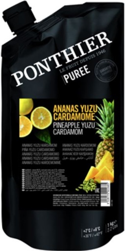 [259551] PINEAPPLE YUZU CARDAMOM PUREE (PONTHIER)